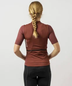 Discount Gripgrab Women's Ride Short Sleeve Jersey Dark Red