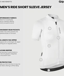 Gripgrab Women's Ride Short Sleeve Jersey White