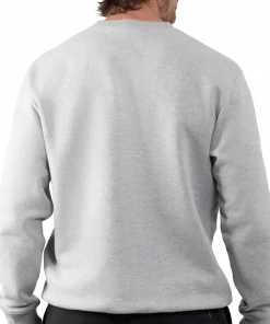 Sale Grundéns Men's 1926 Crew Sweatshirt Lightgrey