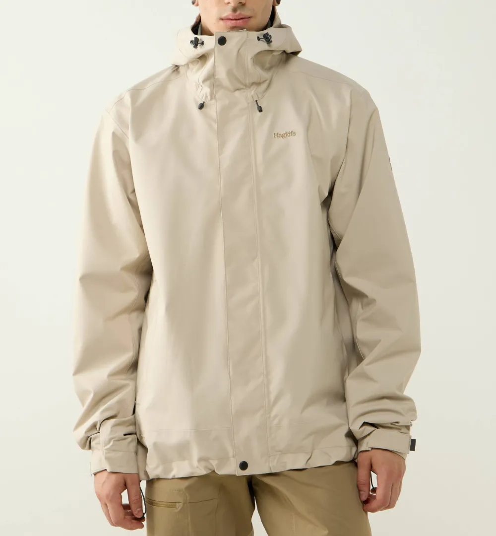 Outlet Haglöfs Men's Breeze Proof Jacket Chalk Beige