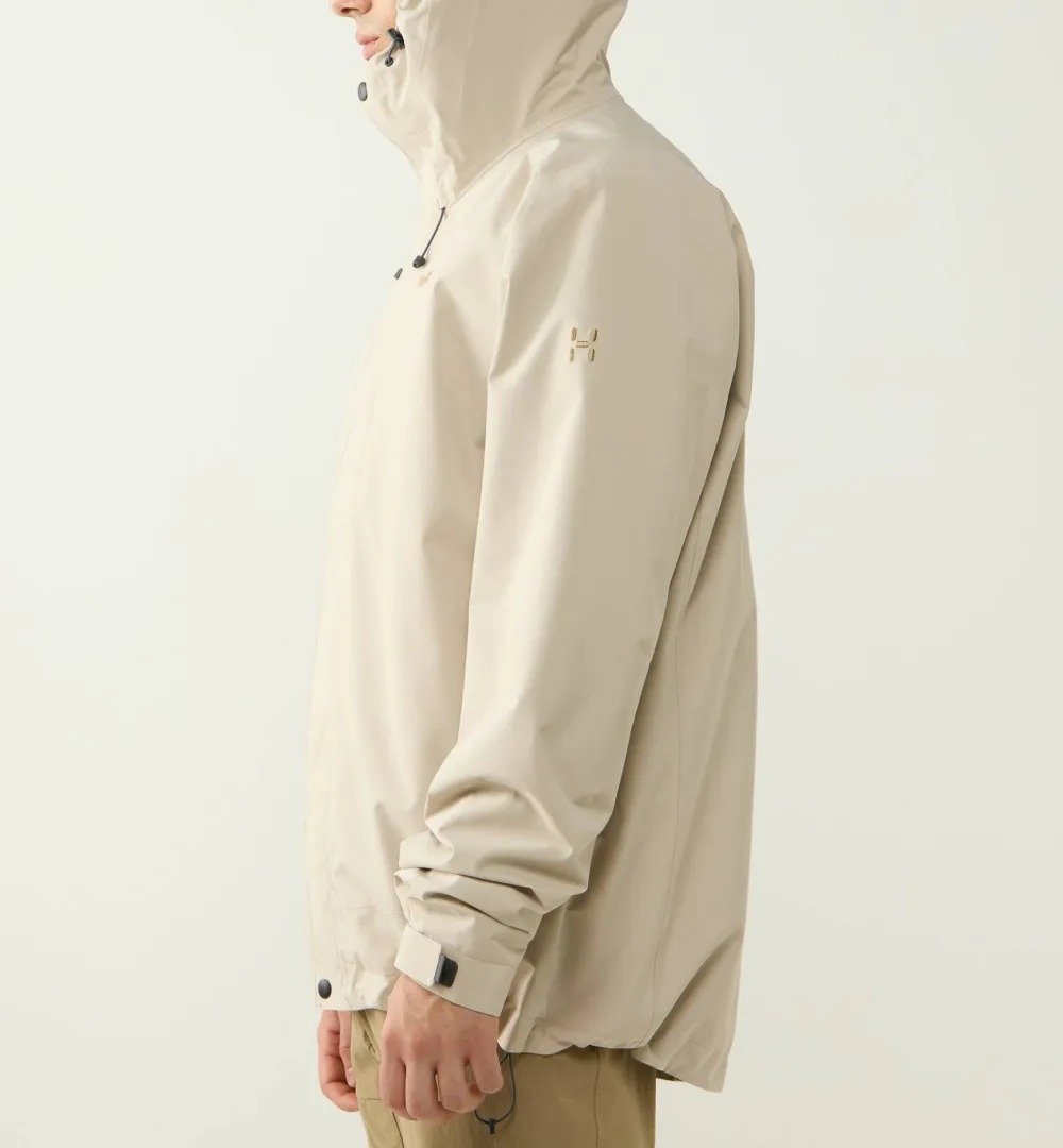 Outlet Haglöfs Men's Breeze Proof Jacket Chalk Beige