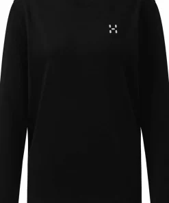 New Haglöfs Women's Long Sleev Tee True Black 1