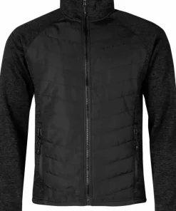 Clearance Halti Men's Streams Hybrid Knit Layer Jacket Black Melange