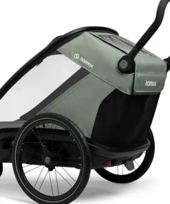 Best Hamax Outback Next Bicycle Trailer Green/Black