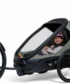 Best Hamax Outback Next Bicycle Trailer Green/Black