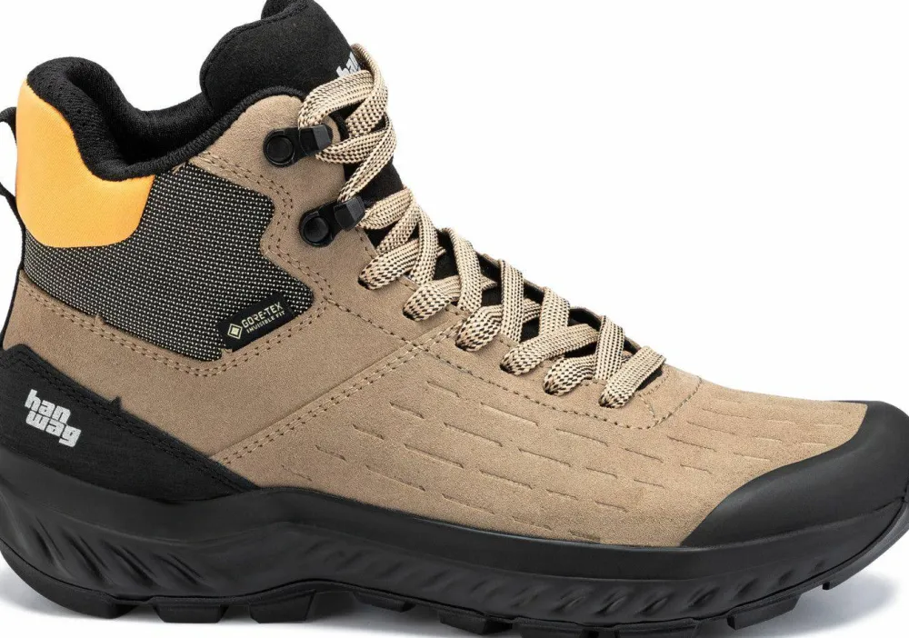 Clearance Hanwag Women's Kaduro Mid Lady Gore-Tex Lightbrown-orange