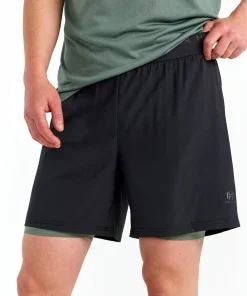 Hot Hellner Kelva 2-in-1 Shorts Men's Black Beauty/Laurel Wreath