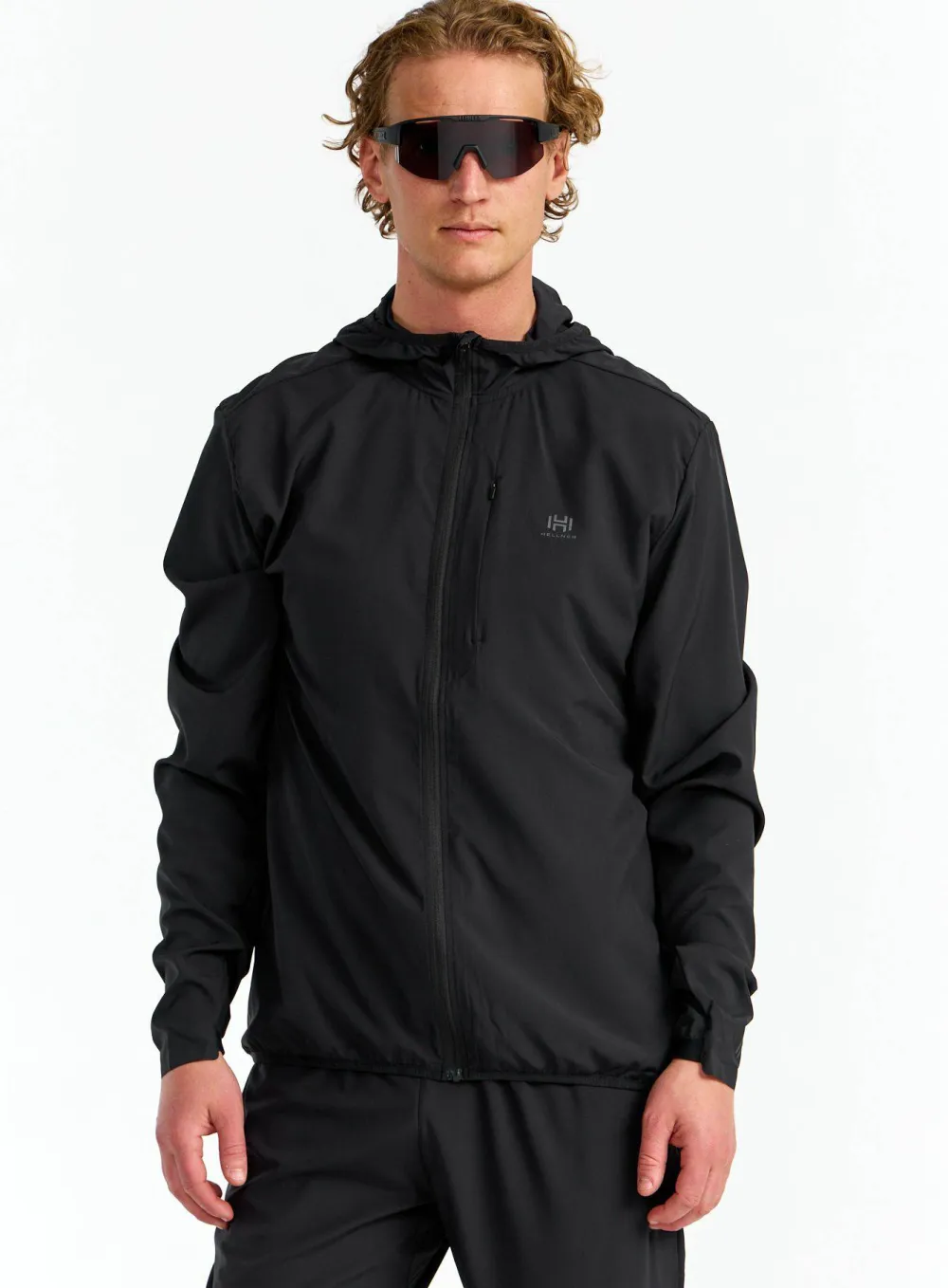 New Hellner Men's Core Running Jacket Black Beauty