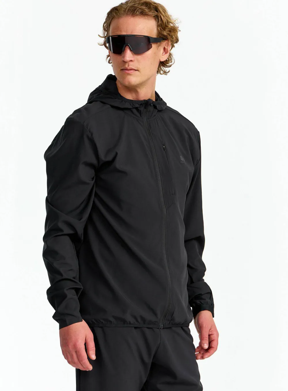 New Hellner Men's Core Running Jacket Black Beauty
