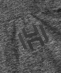 Sale Hellner Men's Nunis Halfzip Long Sleeve Tee Black Beauty melange