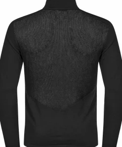 Discount Hellner Men's Wool Tech Base Layer Long Sleeve Black Beauty