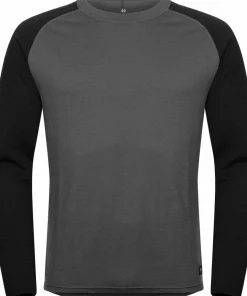 New Hellner Men's Wool Warm Base Layer Long Sleeve Phantom/Black Beauty