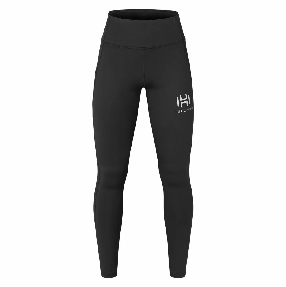 Clearance Hellner Mustavaara Running Tights Women Jet Black