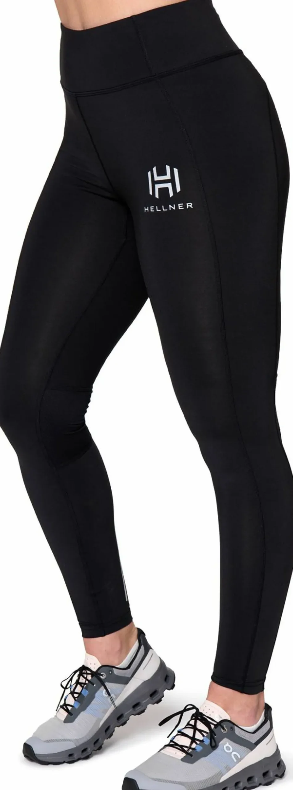 Clearance Hellner Mustavaara Running Tights Women Jet Black