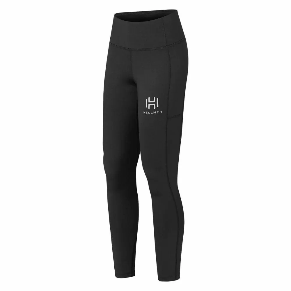 Clearance Hellner Mustavaara Running Tights Women Jet Black