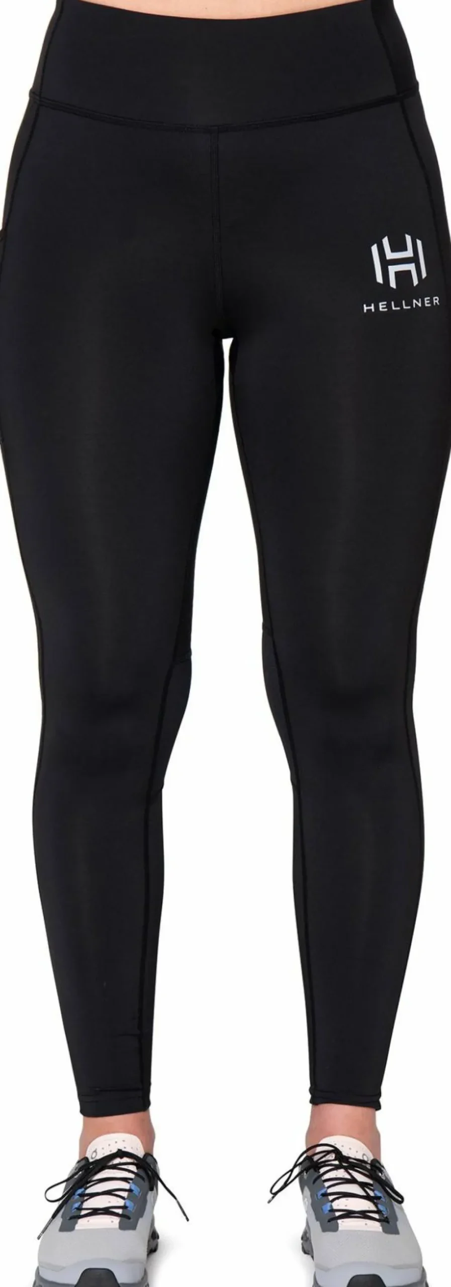 Clearance Hellner Mustavaara Running Tights Women Jet Black