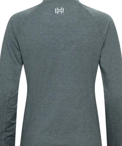 Discount Hellner Women's Nunis Halfzip Long Sleeve Tee Stormy Weather