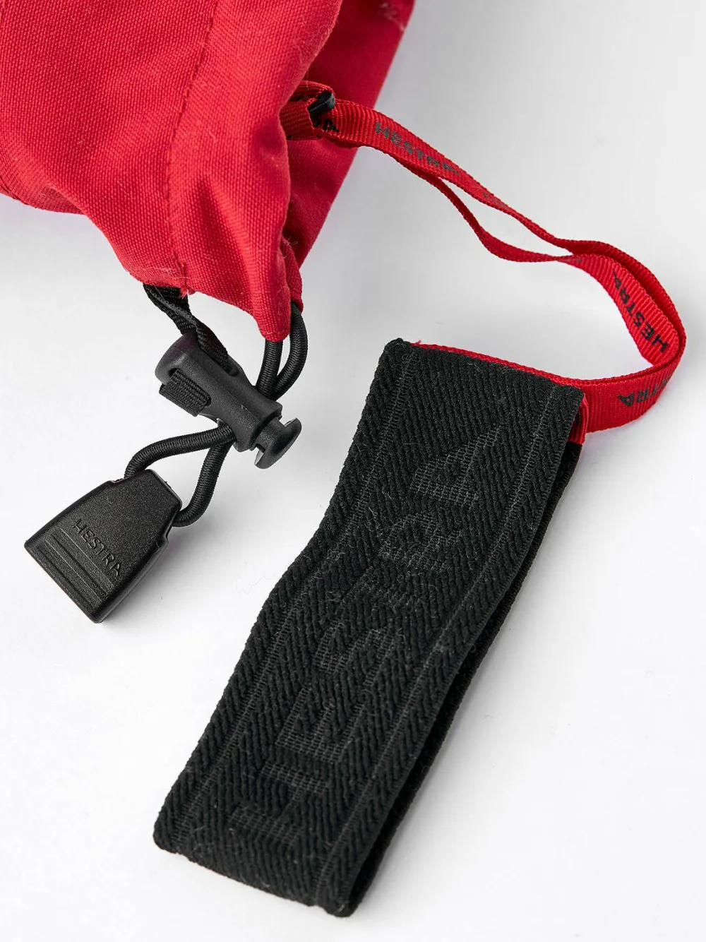 Best Hestra Army Leather Heli Ski 3-Finger Red Röd