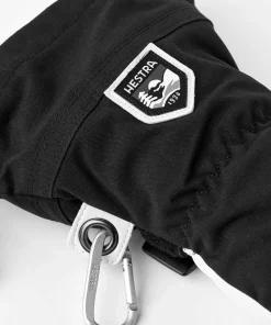 Outlet Hestra Army Leather Heli Ski 3-Finger Black Svart