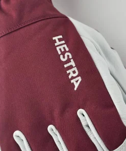 Online Hestra Army Leather Heli Ski 5-finger Bordeaux