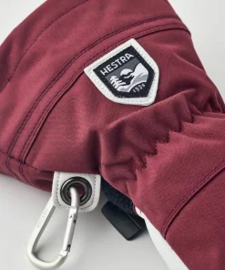 Online Hestra Army Leather Heli Ski 5-finger Bordeaux