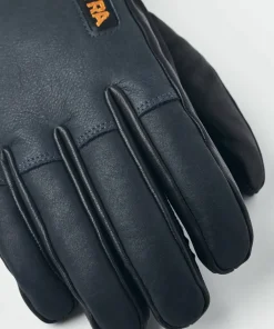Sale Hestra Army Leather Wool Terry 5-Finger Grey
