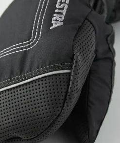 Hot Hestra Baby's Zip Long Mitt Black/Black