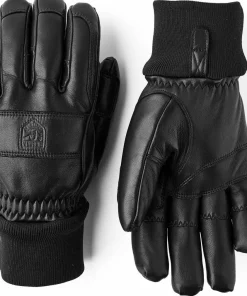 Clearance Hestra Ergo Grip CZone Vernum - 5 Finger Black