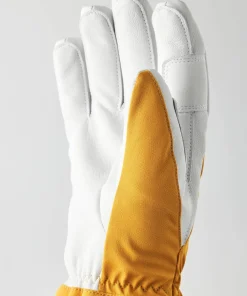 Outlet Hestra Flextron Motion 5-Finger Mustard/Offwhite