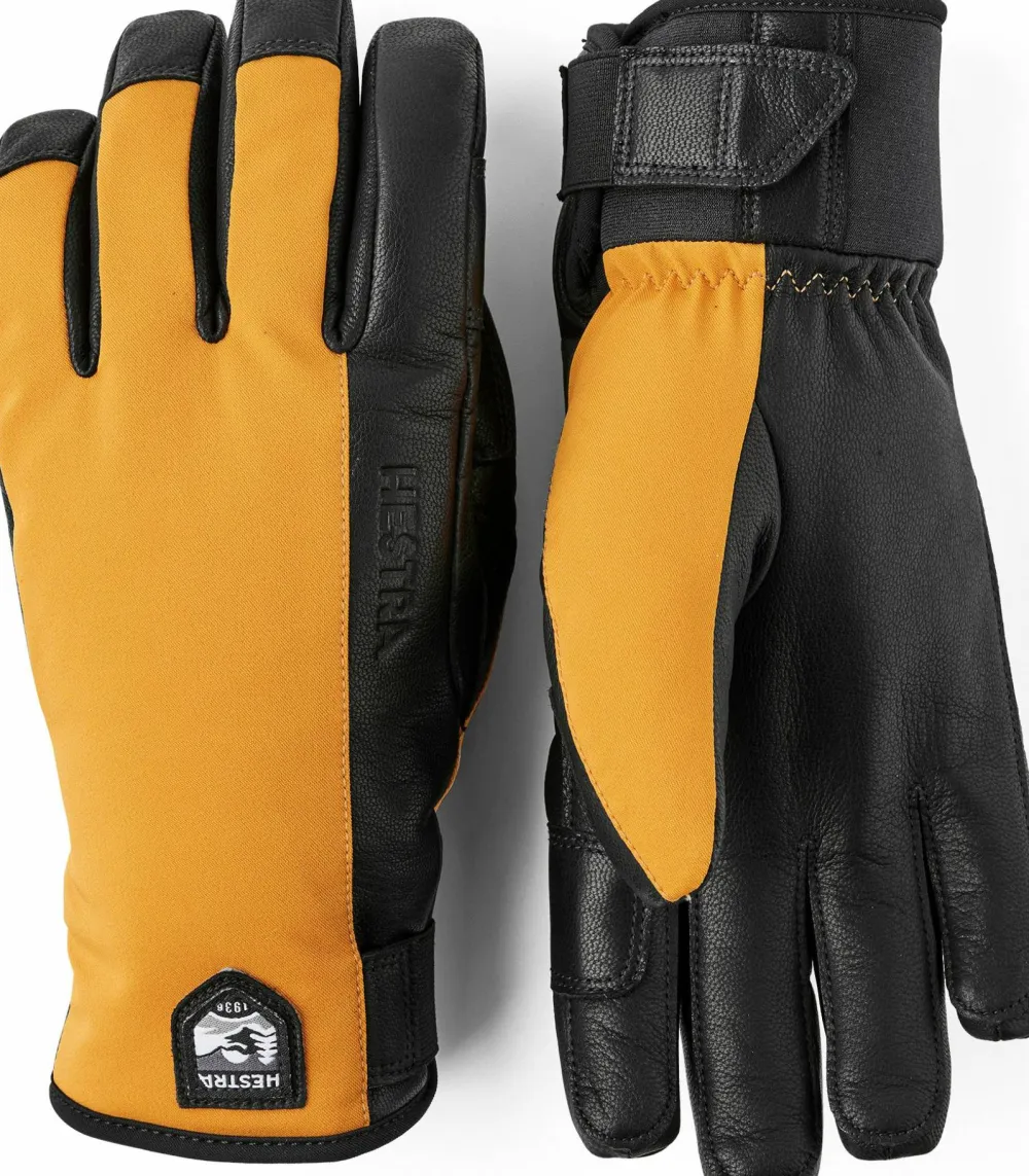 New Hestra Flextron Motion Short 5-Finger Mustard/Black