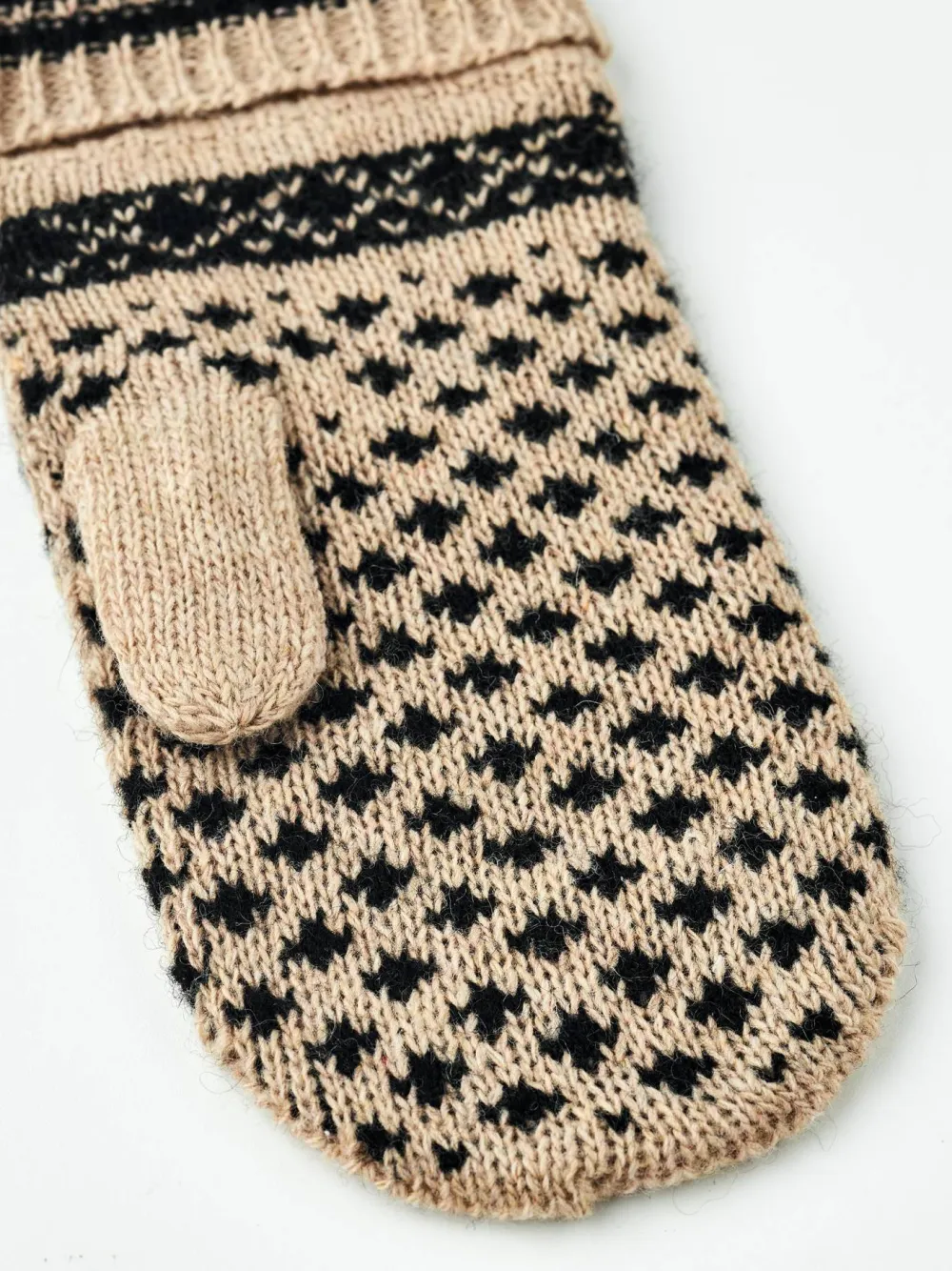 Hestra Kids' Nordic Junior - Mitt Beige/Black