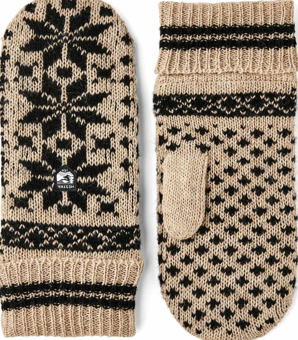 Hestra Kids' Nordic Junior - Mitt Beige/Black