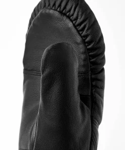 Clearance Hestra Leather Box Mitt Black Svart