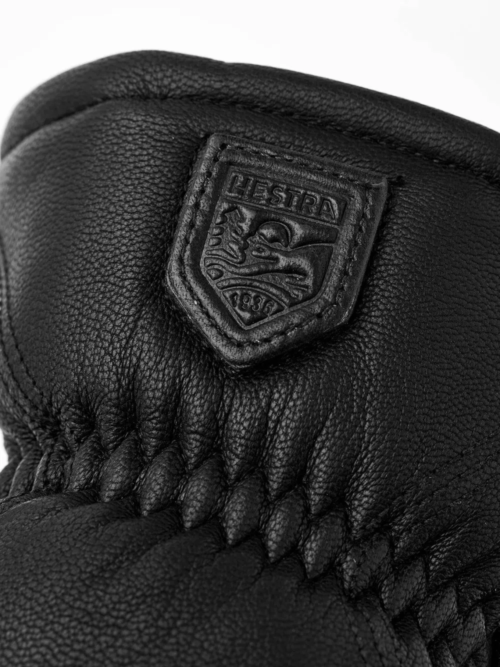 Clearance Hestra Leather Box Mitt Black Svart
