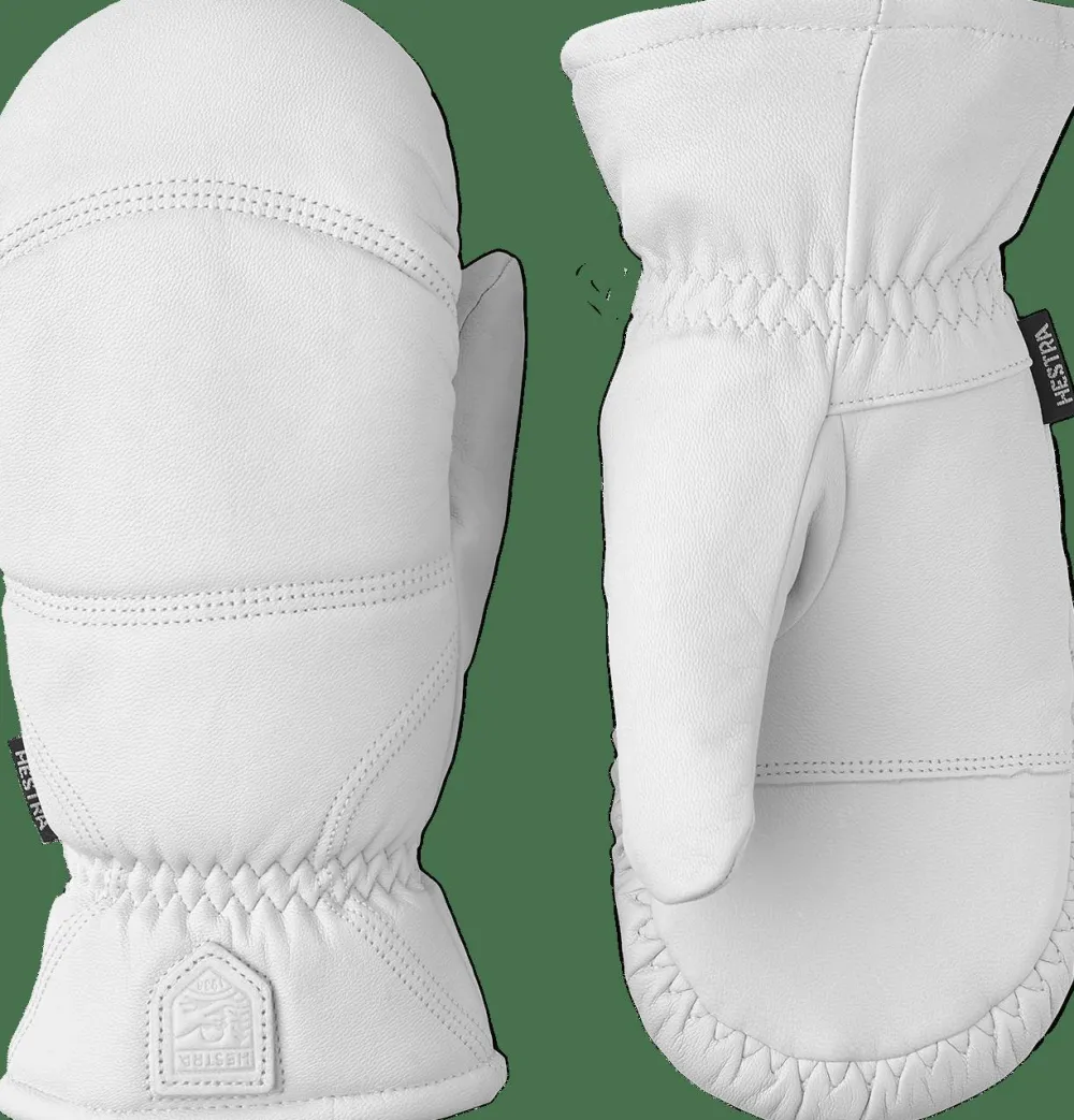 Sale Hestra Leather Box Mitt Off White Offwhite