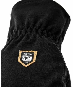 New Hestra Merino Windwool Liner - 5 Finger Black Svart