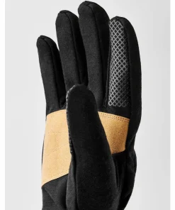 New Hestra Merino Windwool Liner - 5 Finger Black Svart