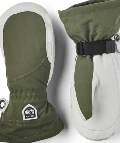 Hestra Women's Heli Ski Female Mitt Olive/Offwhite