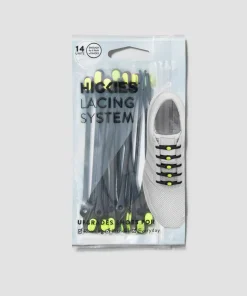 New Hickies No Tie Laces 2.0 Black/Neon Yellow