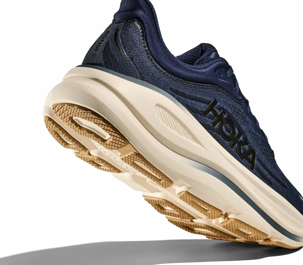 Discount Hoka Men's Bondi 9 Midnight Blue/Varsity Navy