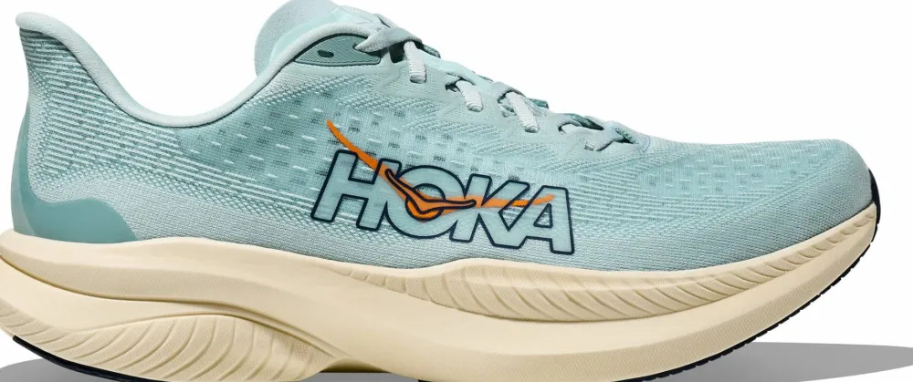 Online Hoka Men's Mach 6 Clear Sea/Sea Water