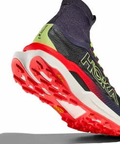 Discount Hoka Men's Tecton X 3 Squid Ink / Neon Flame
