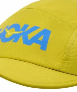 New Hoka Run Hat Pea Green