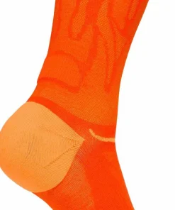 Hot Hoka Unisex Clifton 10 Crew Run Sock Lava