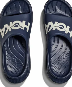 Clearance Hoka Unisex Ora Athletic Slide Varsity Navy/White