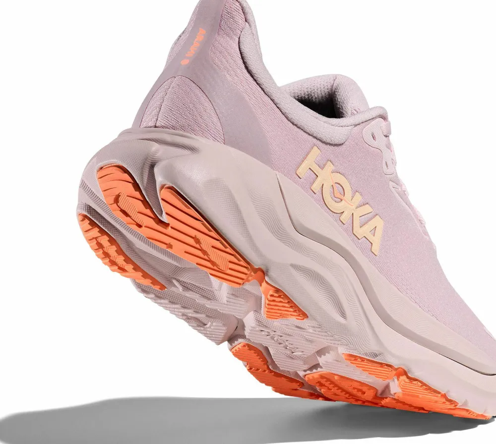 Online Hoka Women's Arahi 8 Lilac Cream/Neon Cantaloupe