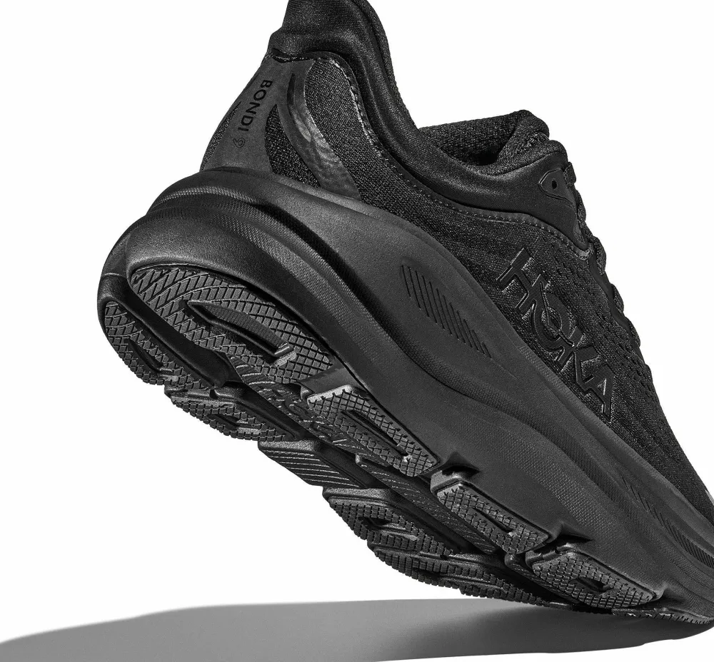 New Hoka Women's Bondi 9 Black / Black