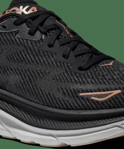 Clearance Hoka Women's Clifton 9 Black/Rose Gold