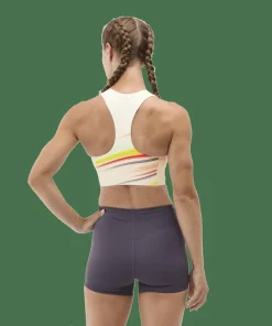 Best Hoka Women's Race Day Crop Bra Alabaster Flare
