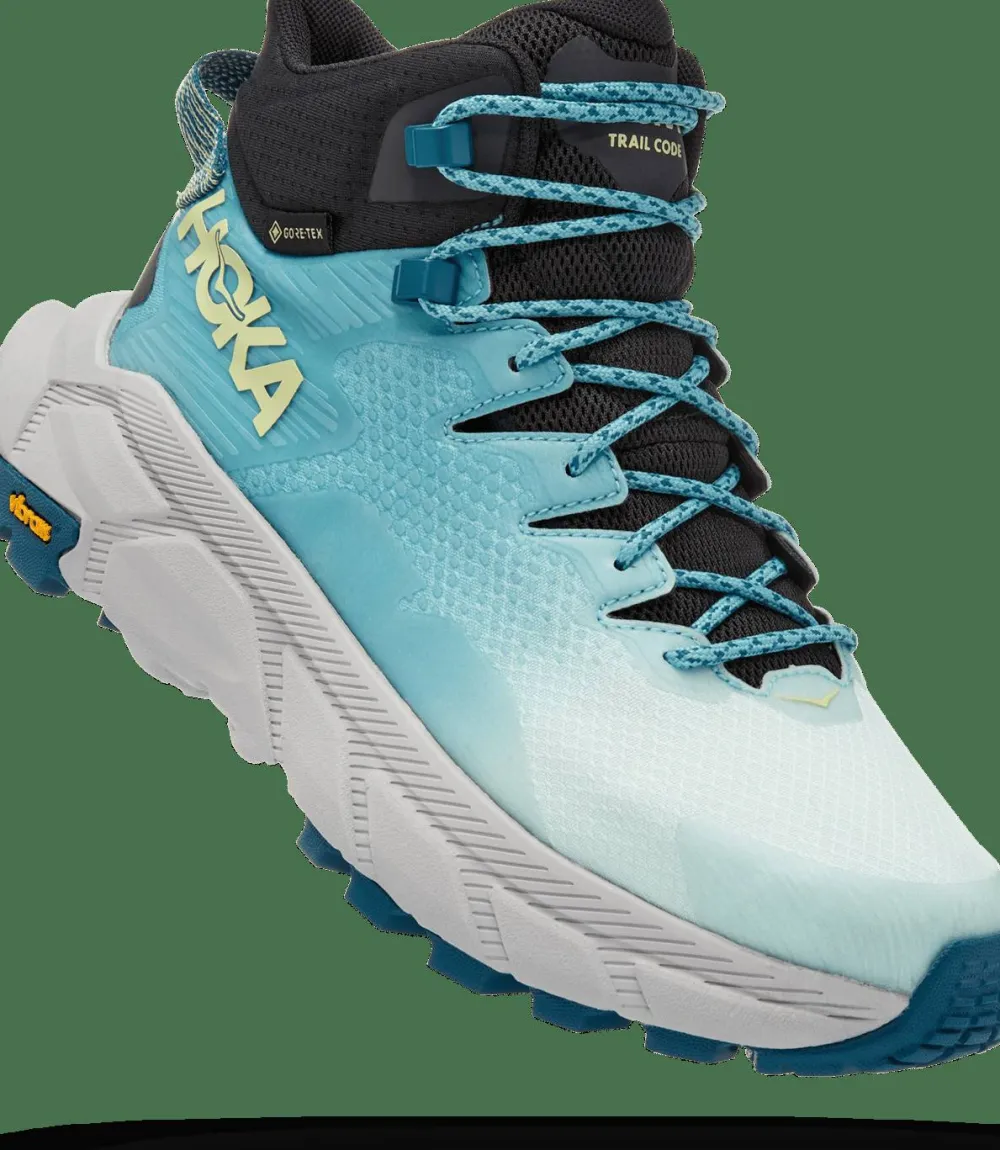 Clearance Hoka Women's Trail Code GORE-TEX Blue Glass / Coastal Shade